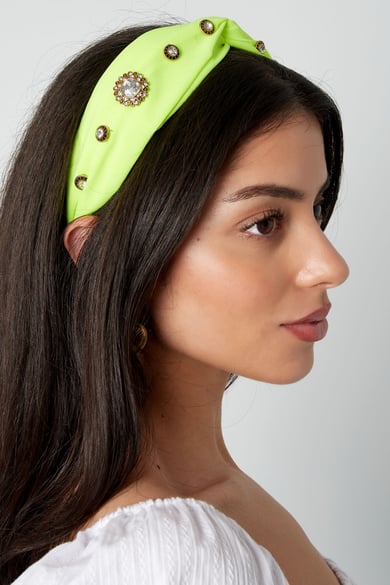 Stirnband mit Statement-Steinen – lila h5 Bild2